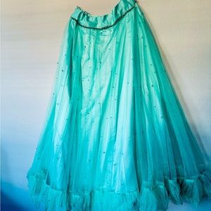 Very pretty indian traditional wear: lehenga.